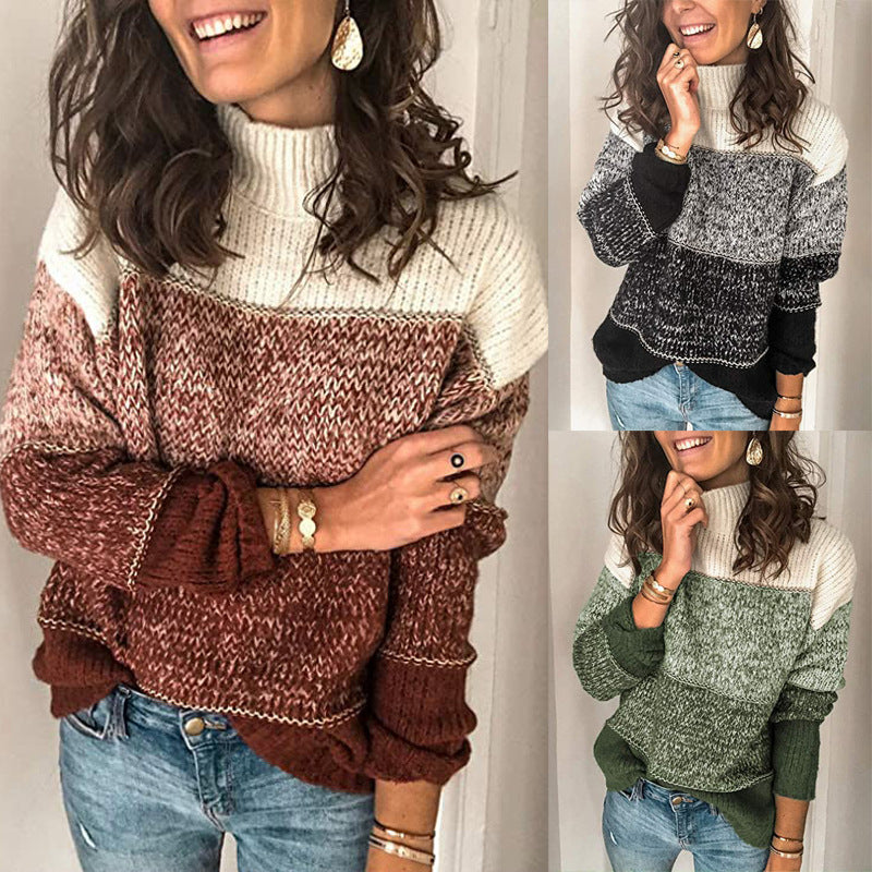 Damen Rollkragenpullover Strukturiert Kuschelig Norvielle - Norvielle