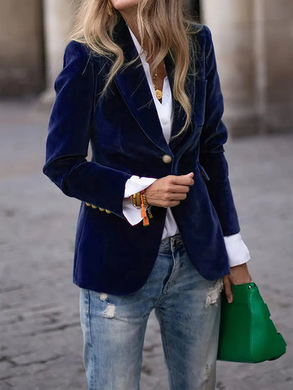 Julissa Damen Velvet Blazer Elegant