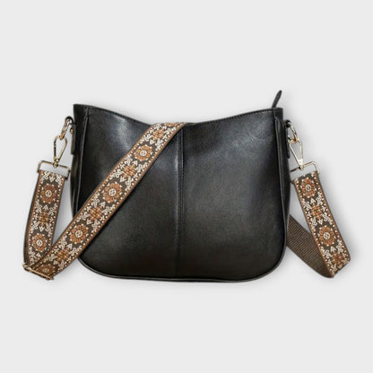Damen Schultertasche Boho Stil Leder