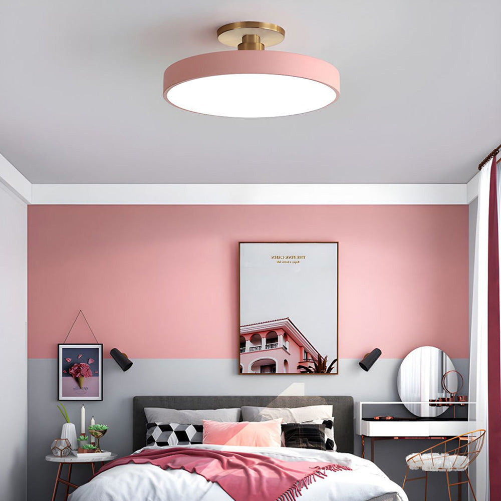 Moderne LED-Deckenleuchte Gold Finish