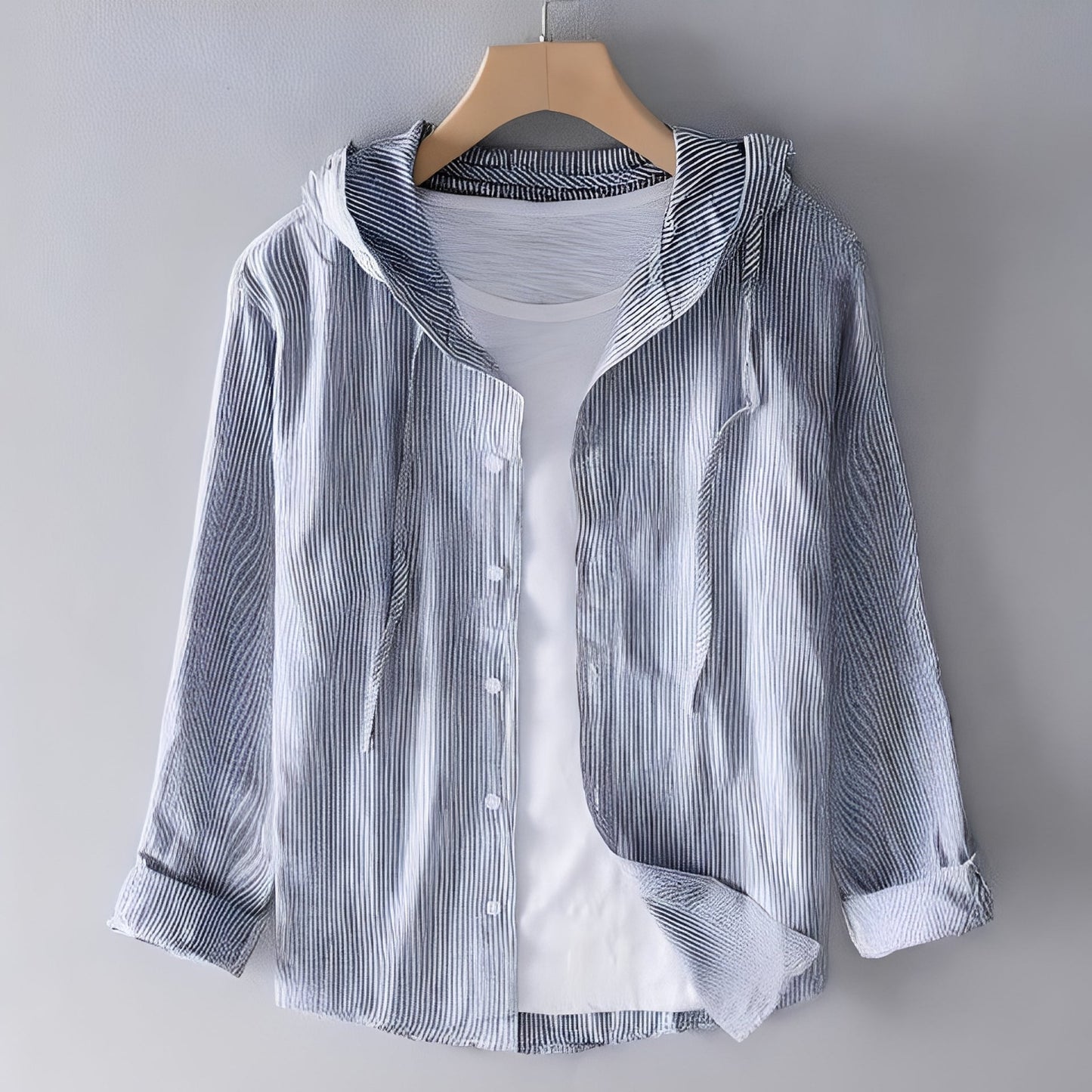 Herren Kapuzenshirt Komfort Baumwolle Grau