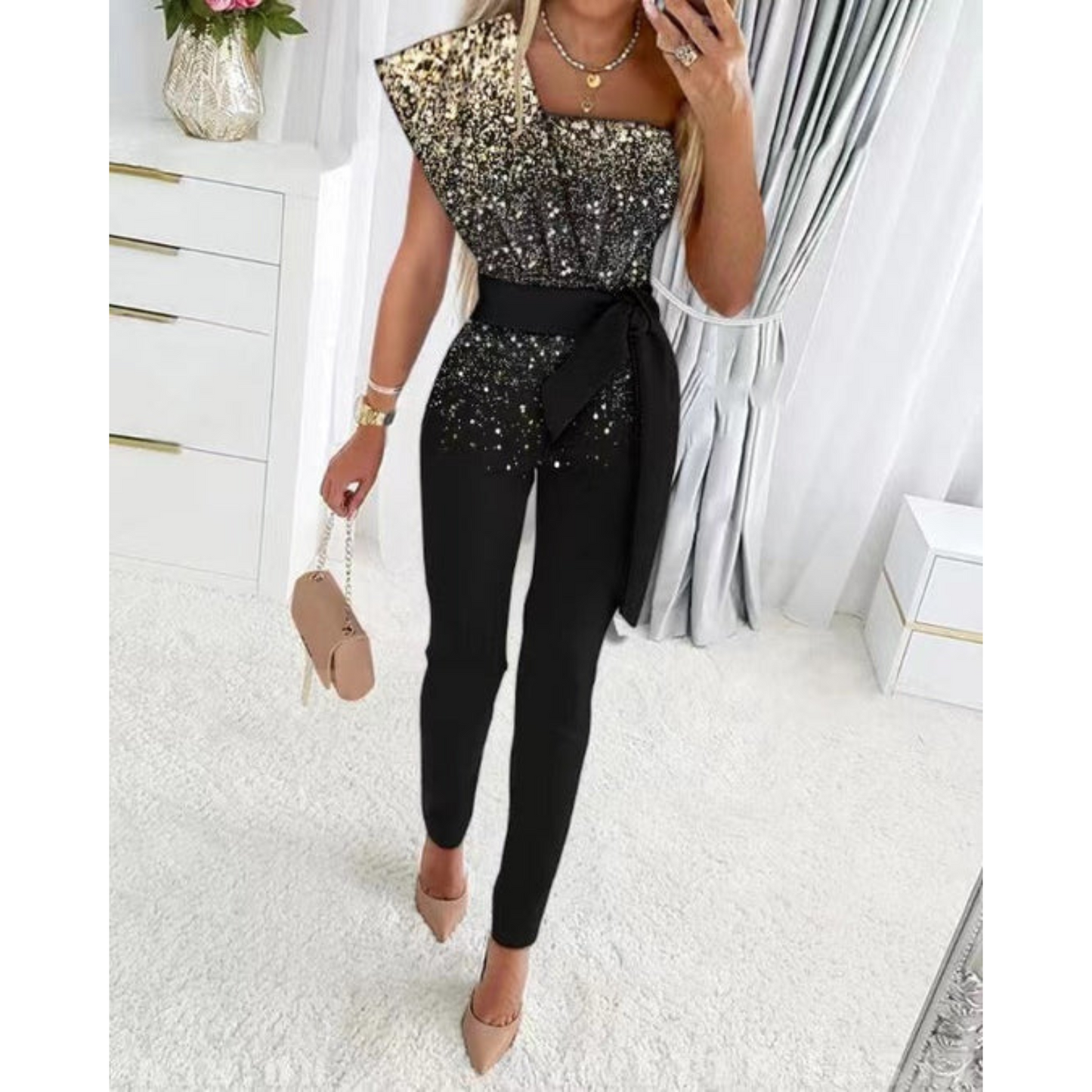 Norvielle Damen Jumpsuit Stylisch