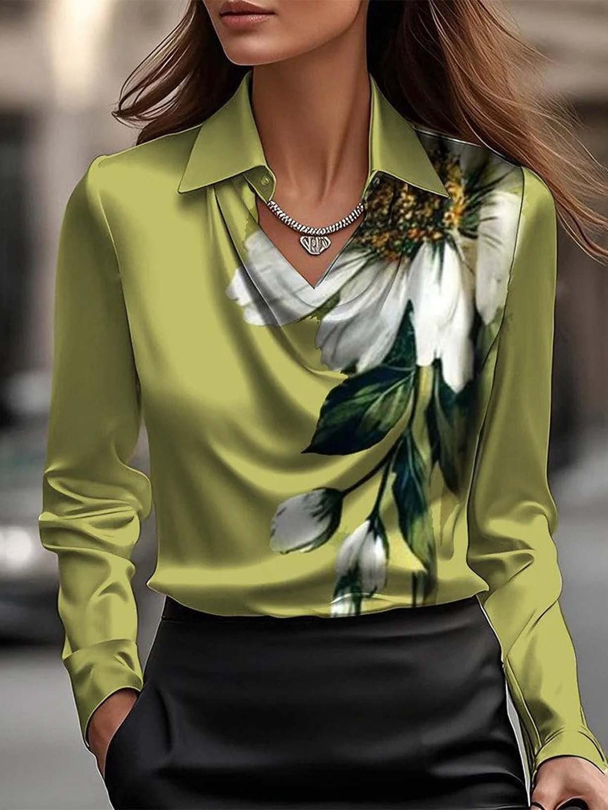 Damenbluse mit Rüschen Stilvoll Mädchen