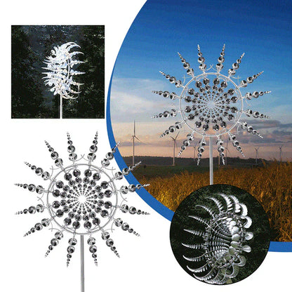Metallwindmühle Kinetisches Windspiel Edelstahl