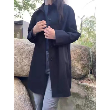 Norvielle Damen Trenchcoat Kurz Wasserabweisend