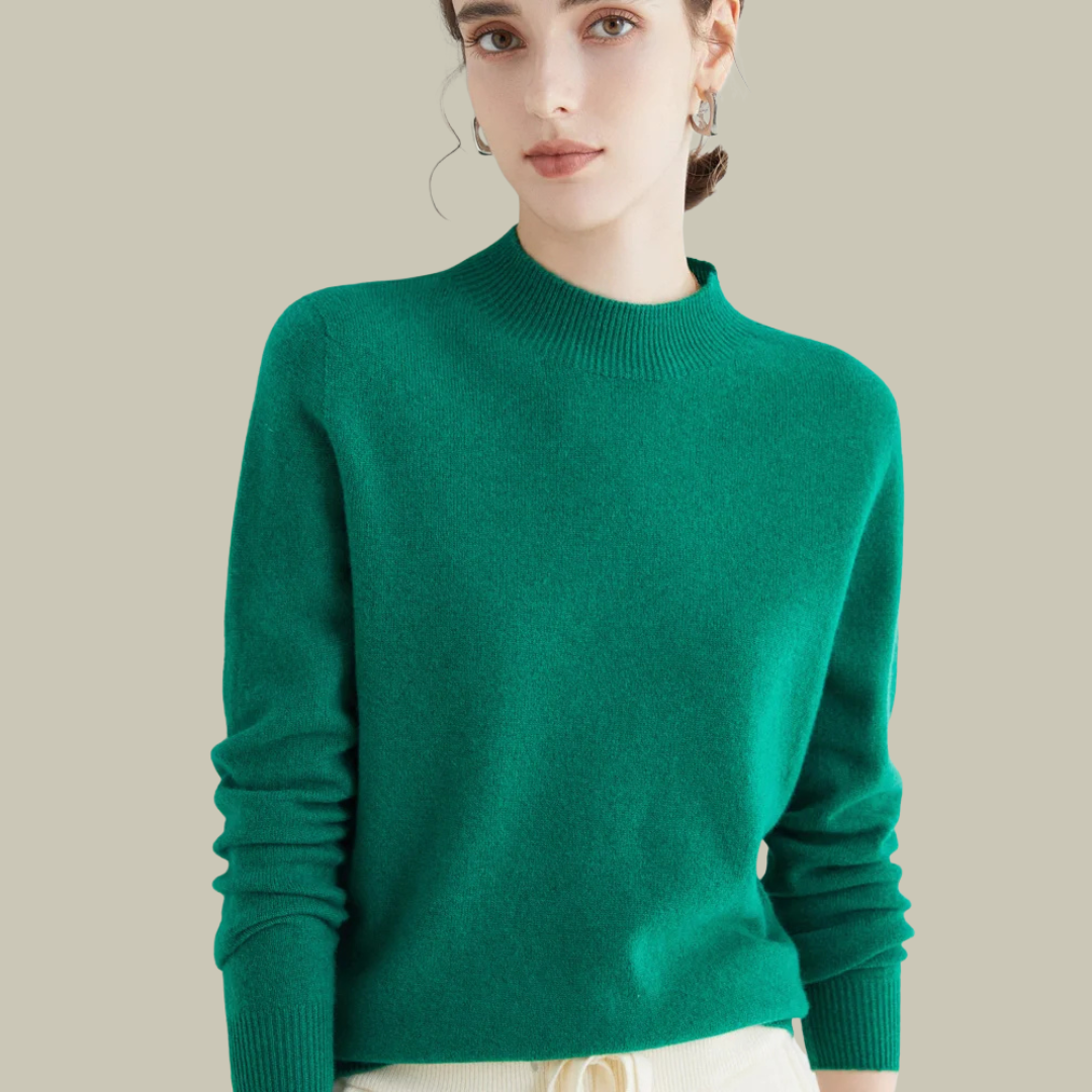 Damen Rollkragenpullover Merinowolle Winter