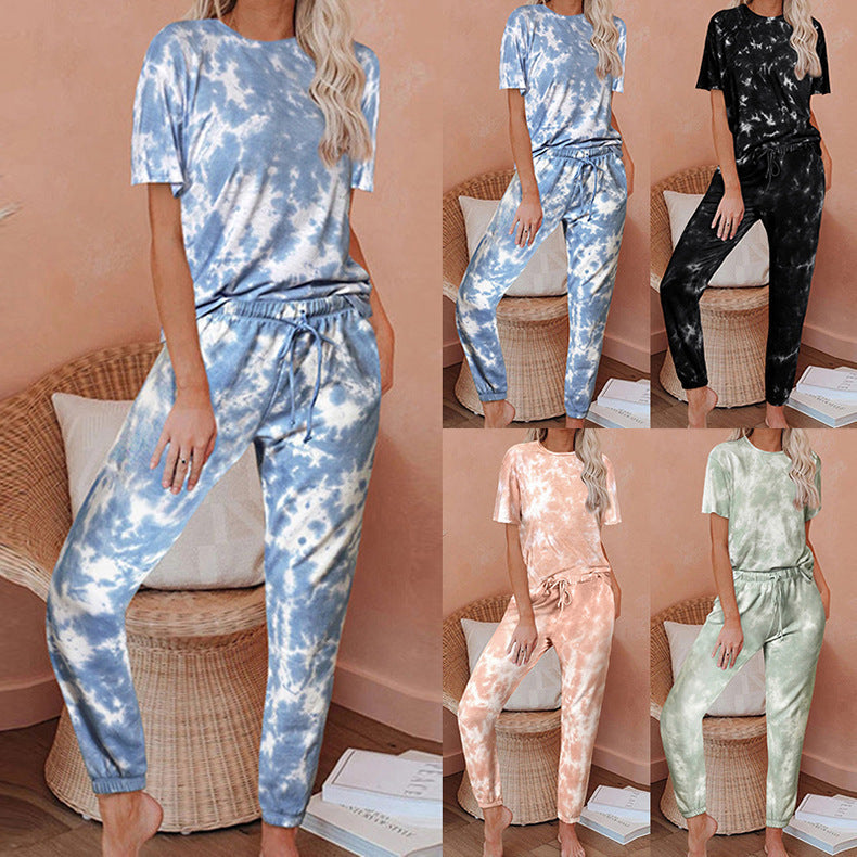 Damen Lounge Set Batikdesign Norvielle - Norvielle