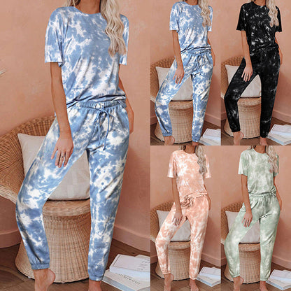 Damen Lounge Set Batikdesign Norvielle - Norvielle