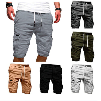 Herren Cargo-Shorts Sommer Leicht Beige - Norvielle