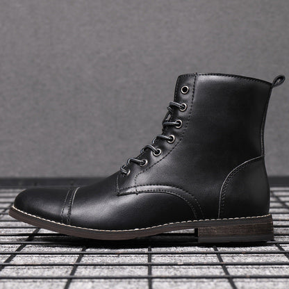 Herren Stiefel Schnürfront Durchgehende Schafthöhe