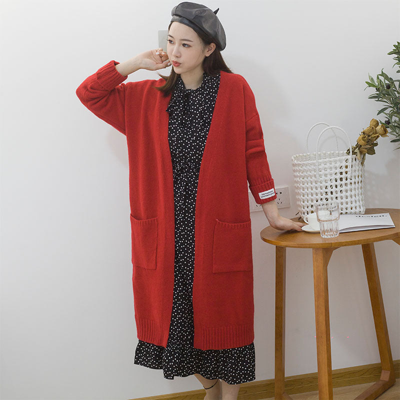 Damen Strickjacke Oversize Mit Taschen Norvielle