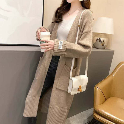 Damen Strickjacke Oversize Mit Taschen Norvielle