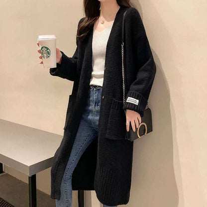 Damen Strickjacke Oversize Mit Taschen Norvielle
