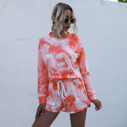 Damen Set Kurz Batikdesign Norvielle