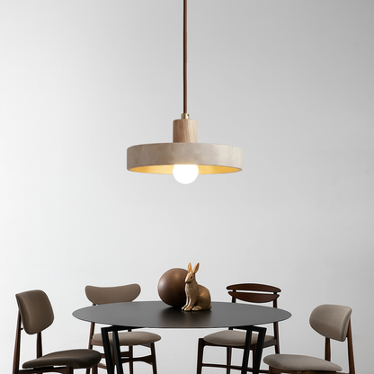 Bauhaus Pendelleuchte Travertin