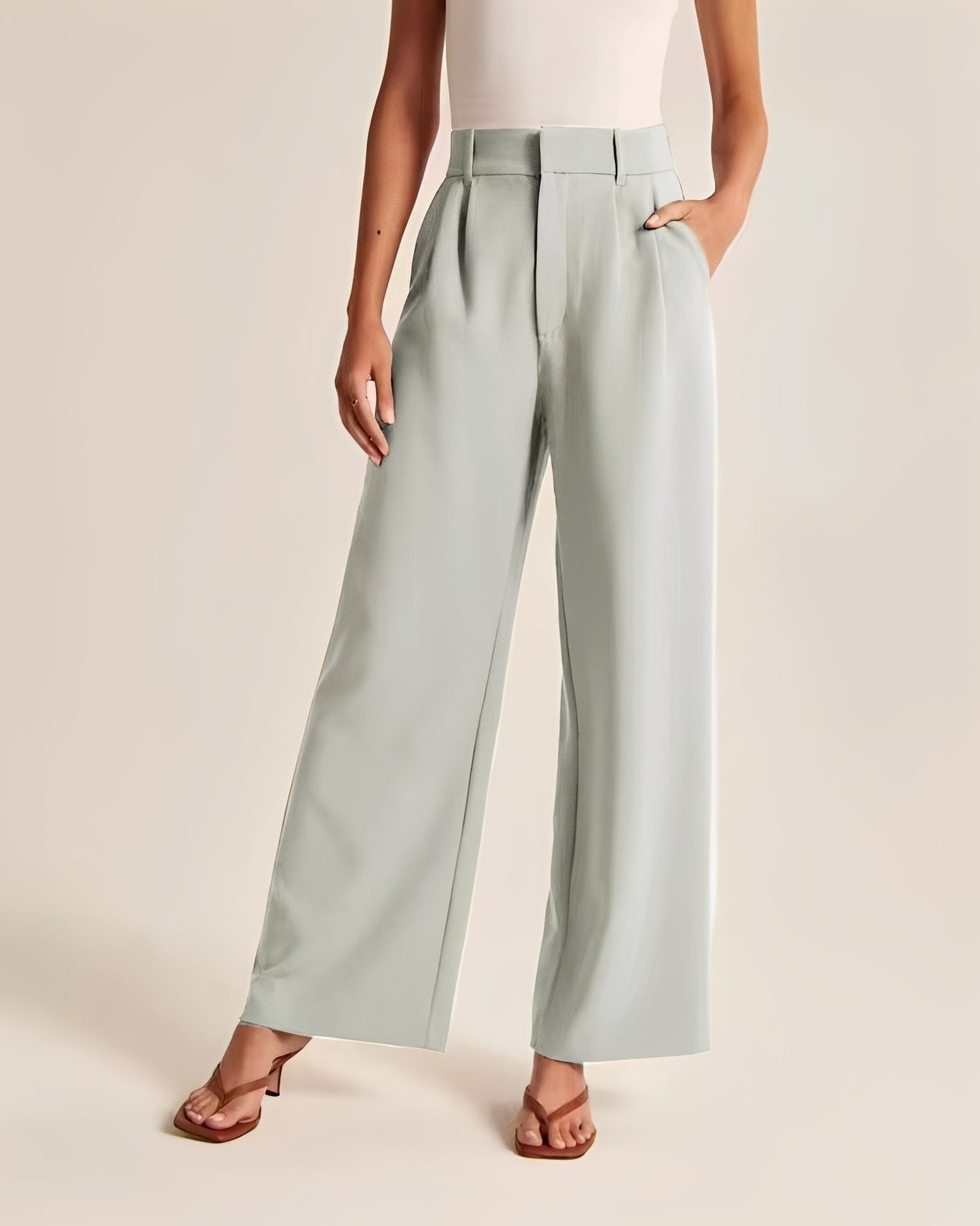 Damenhose Weites Bein Elegantes Design