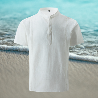 Norvielle Herren Sommershirt mit Stickerei
