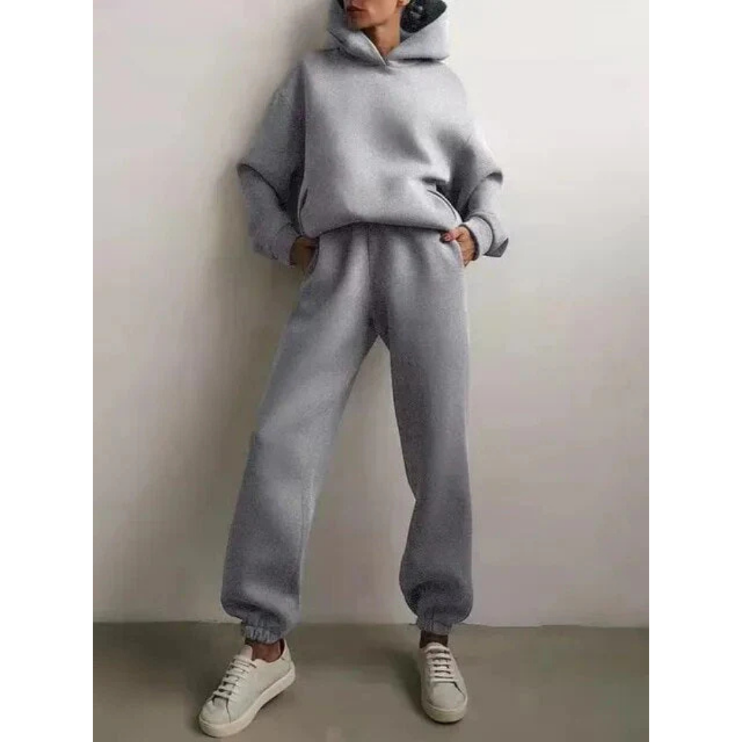 Damen Trainingsset Zweiteilig Oversize Lässig - Norvielle