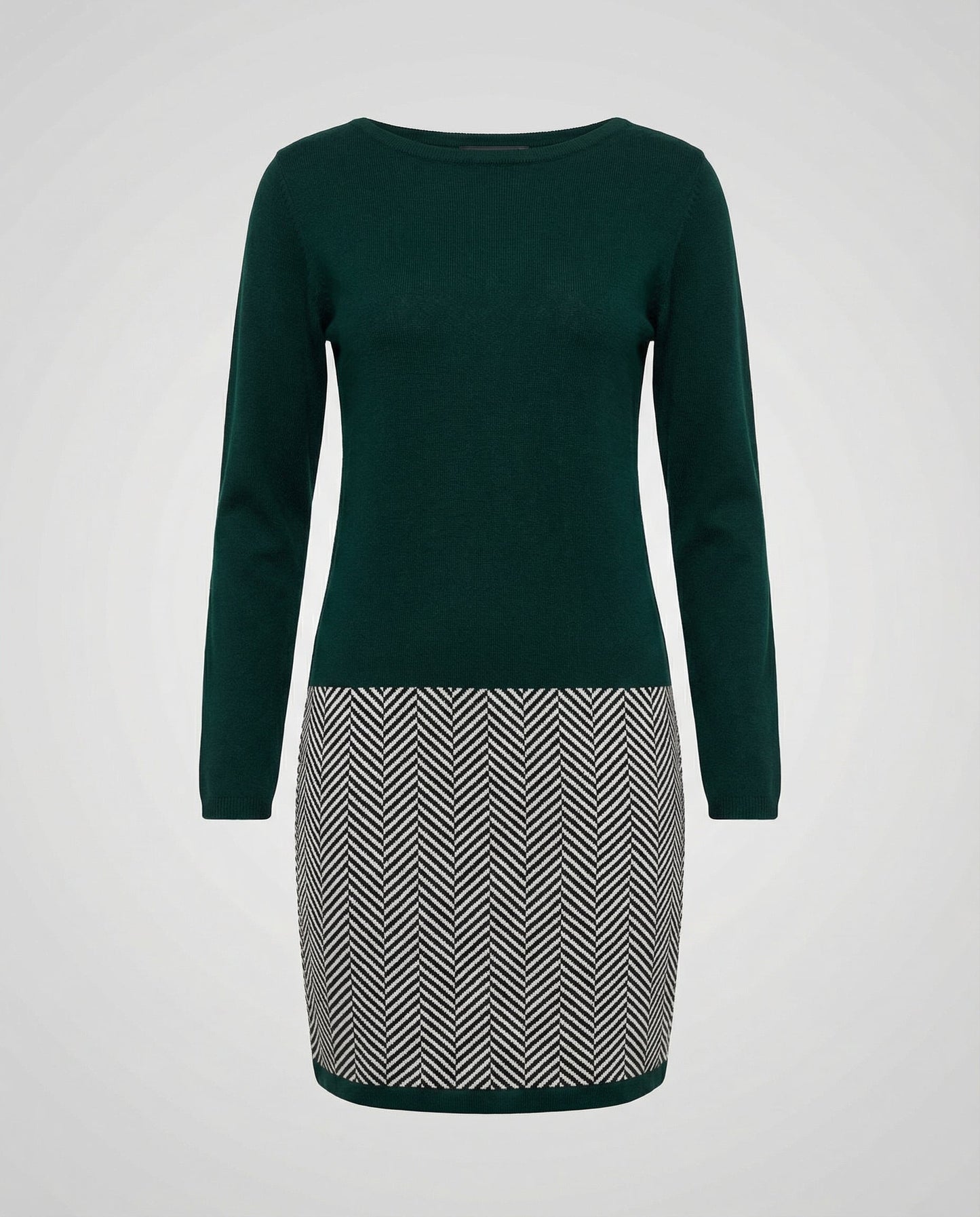 Damen Hahnentritt Kleid