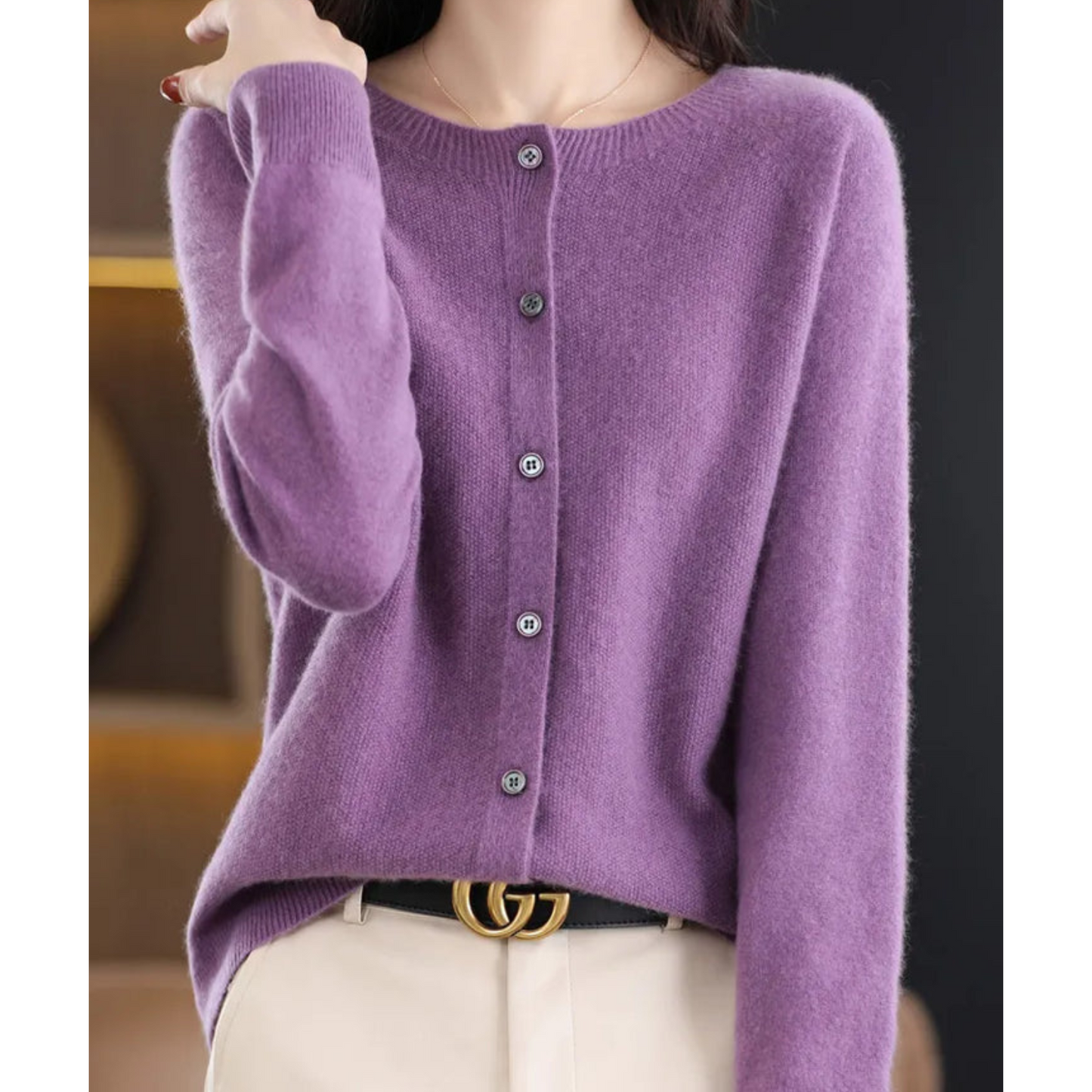 Aubry Damen Kuschelcardigan