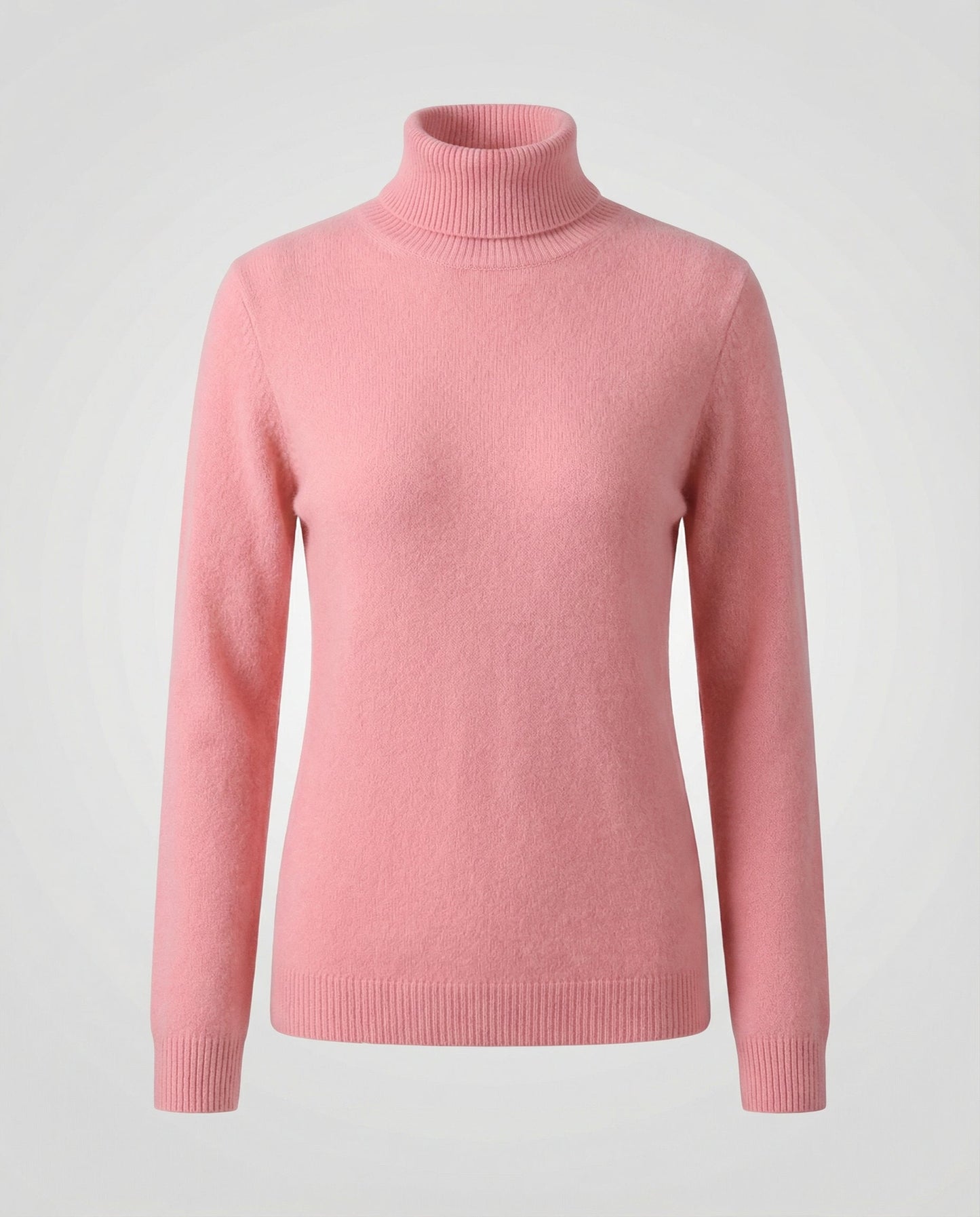 Damen Kaschmir Rollkragenpullover Weich Beige