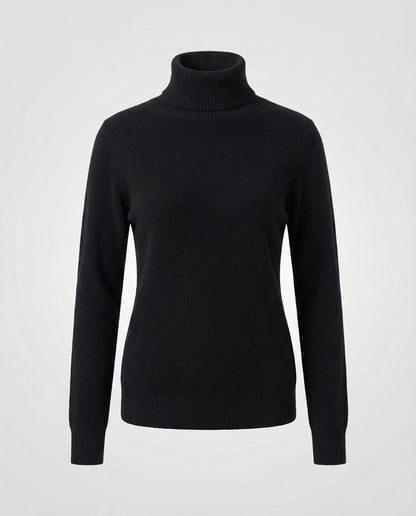 Damen Kaschmir Rollkragenpullover Weich Beige