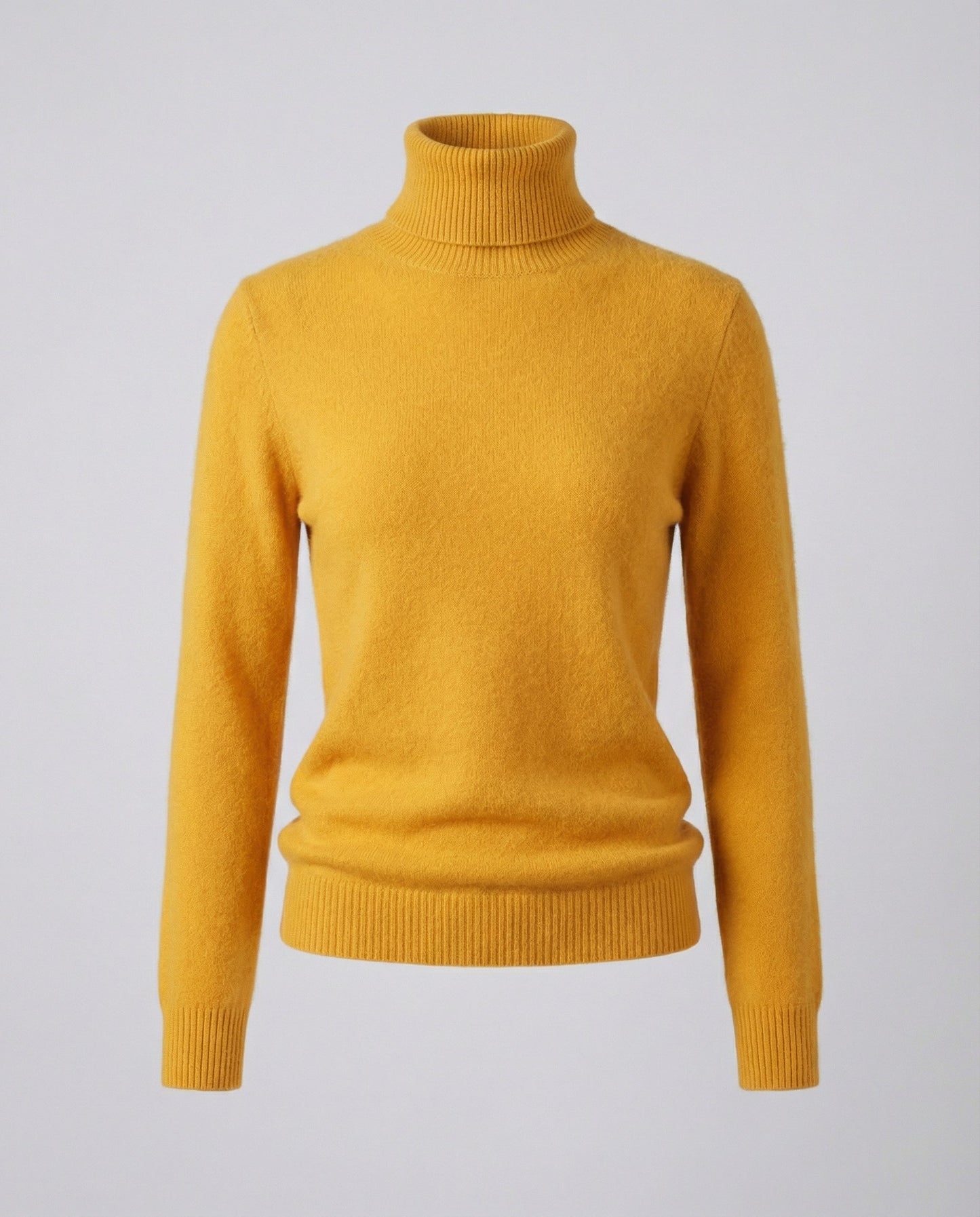 Damen Kaschmir Rollkragenpullover Weich Beige