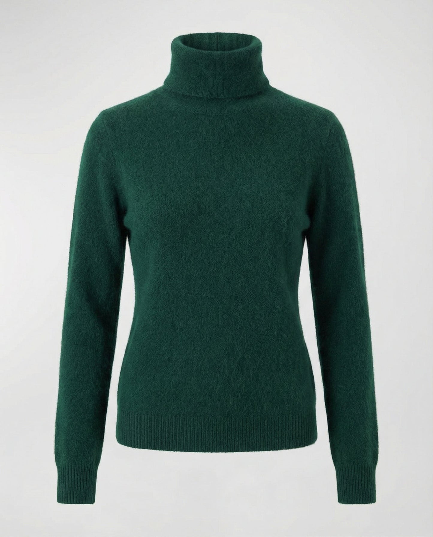 Damen Kaschmir Rollkragenpullover Weich Beige