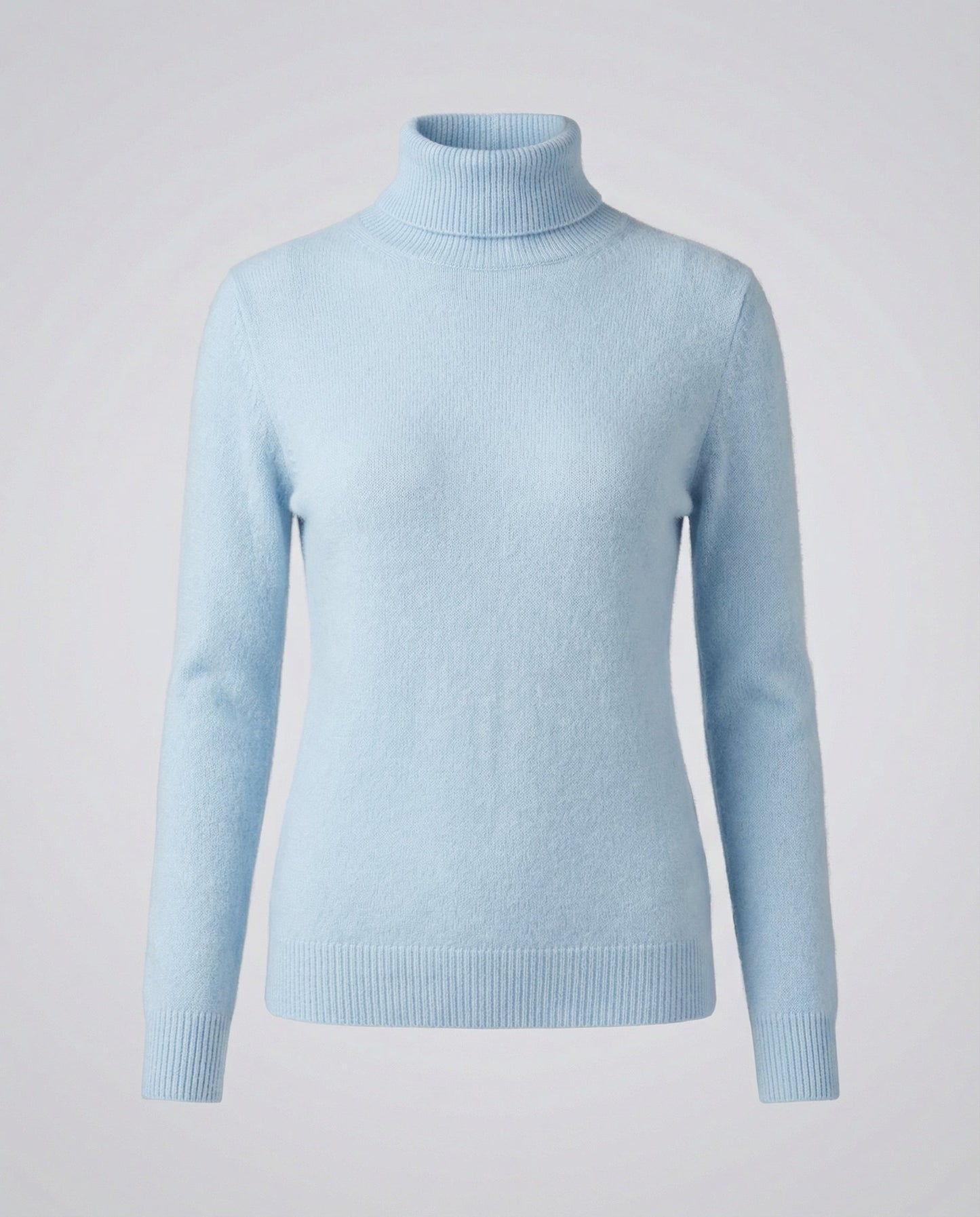 Damen Kaschmir Rollkragenpullover Weich Beige