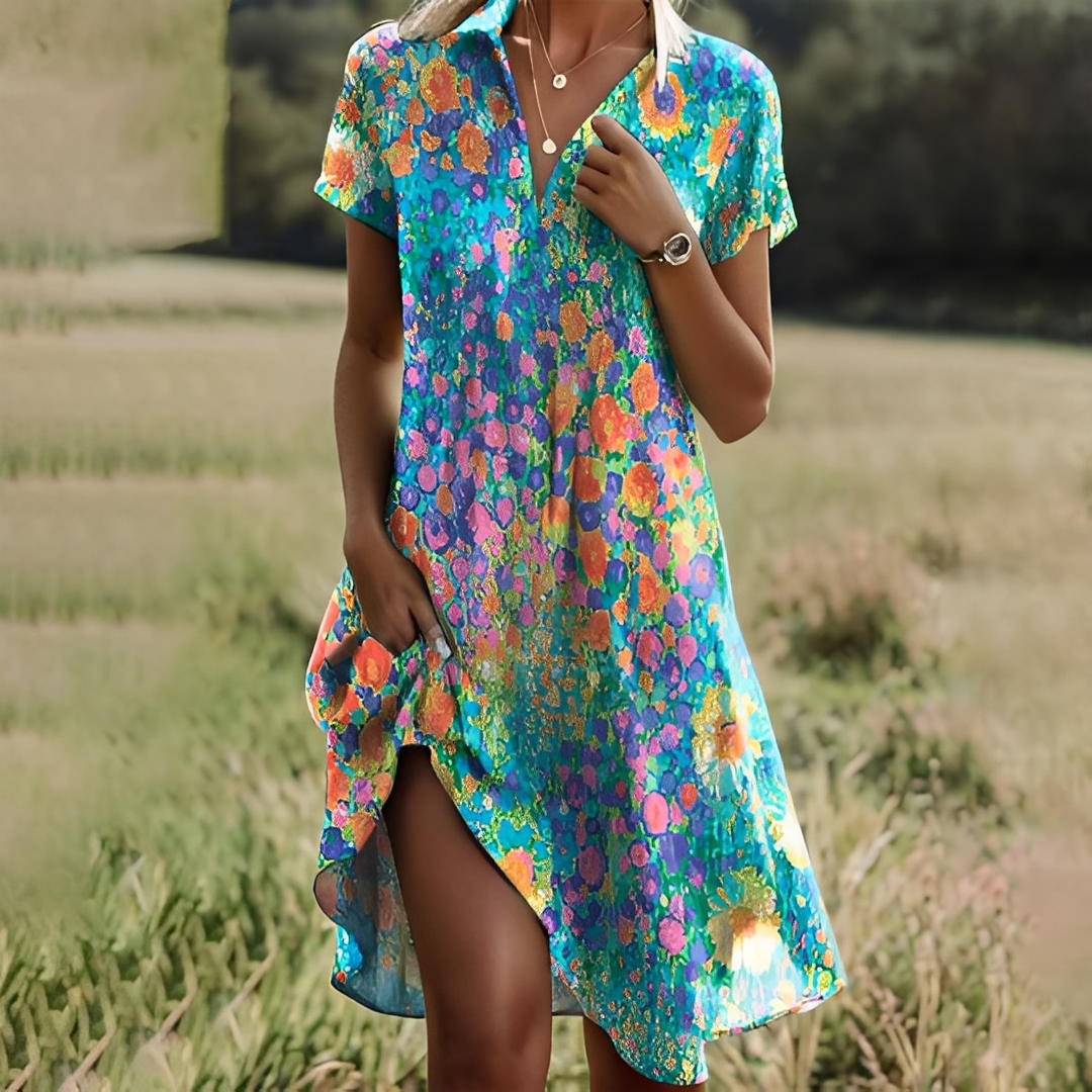 Damen Sommerkleid Bequem Leicht - Norvielle