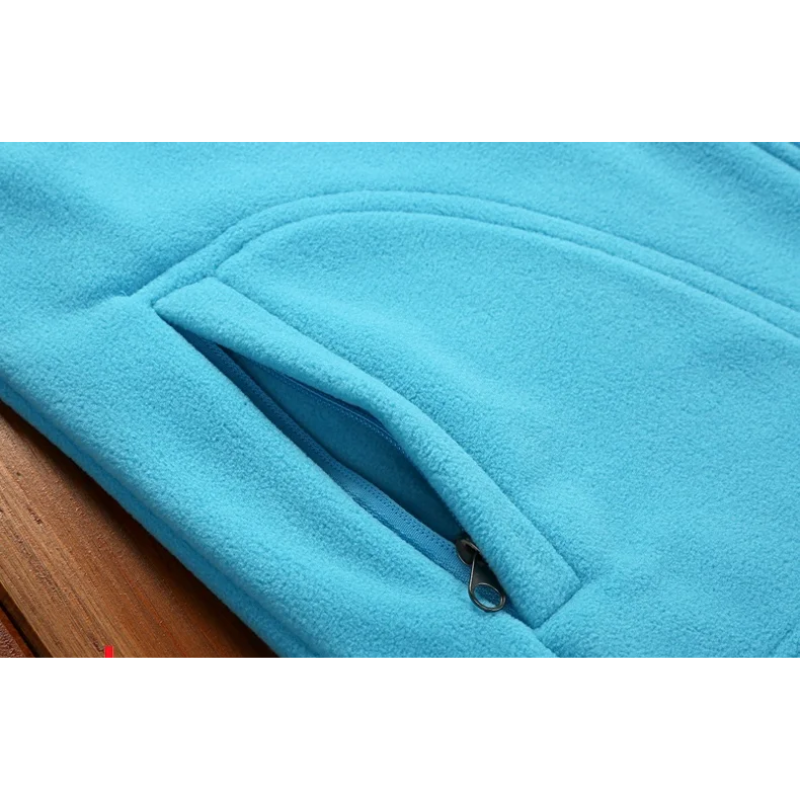 Damen Fleecejacke Reißverschluss Stehkragen