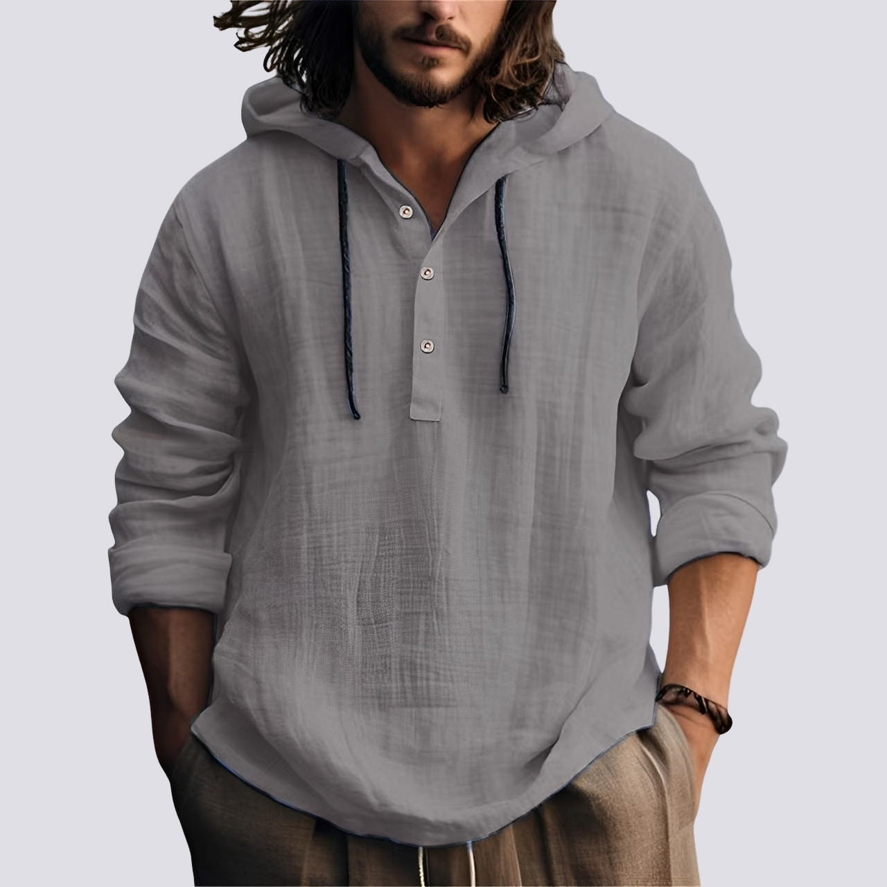 Herren Kapuzenshirt Stilvoll Baumwolle