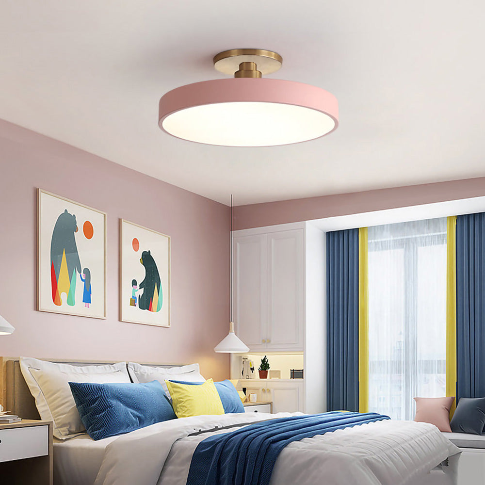 Moderne LED-Deckenleuchte Gold Finish