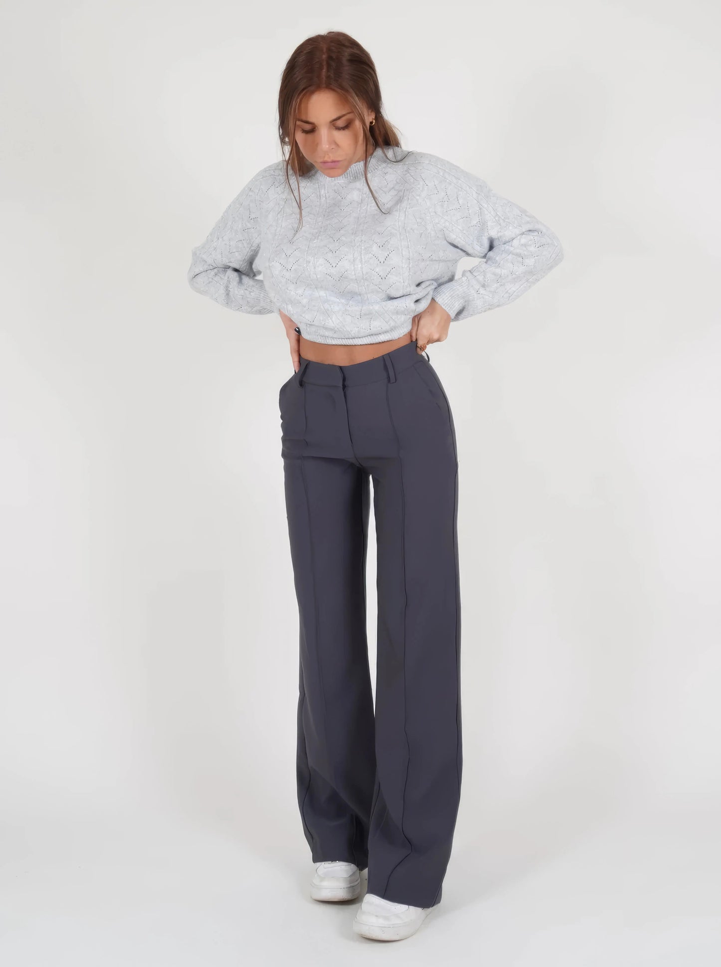 Damen High-Waist Hosen Chic - Norvielle