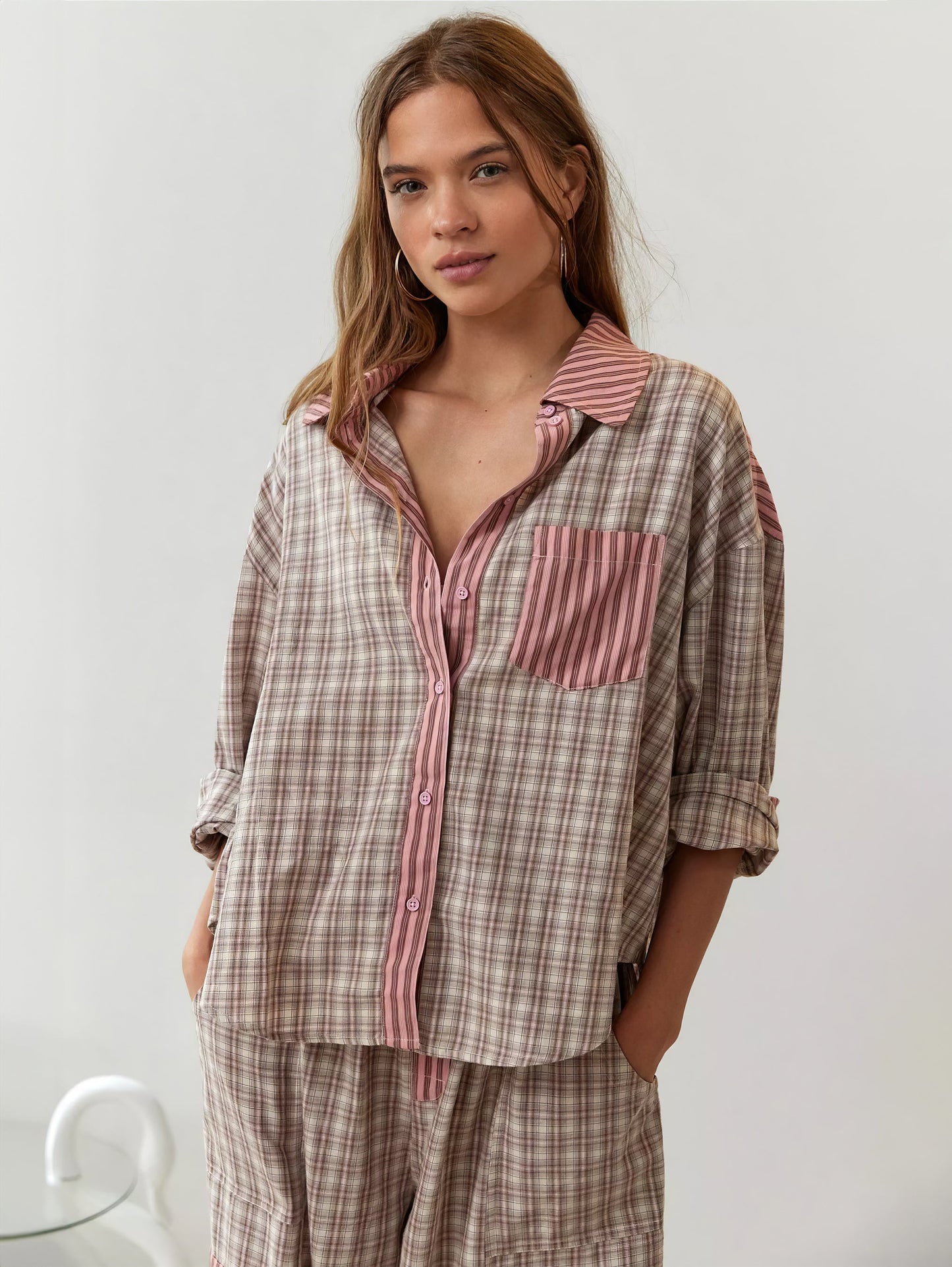 Damen Pyjama-Set Bequem Elegant Nachtbekleidung