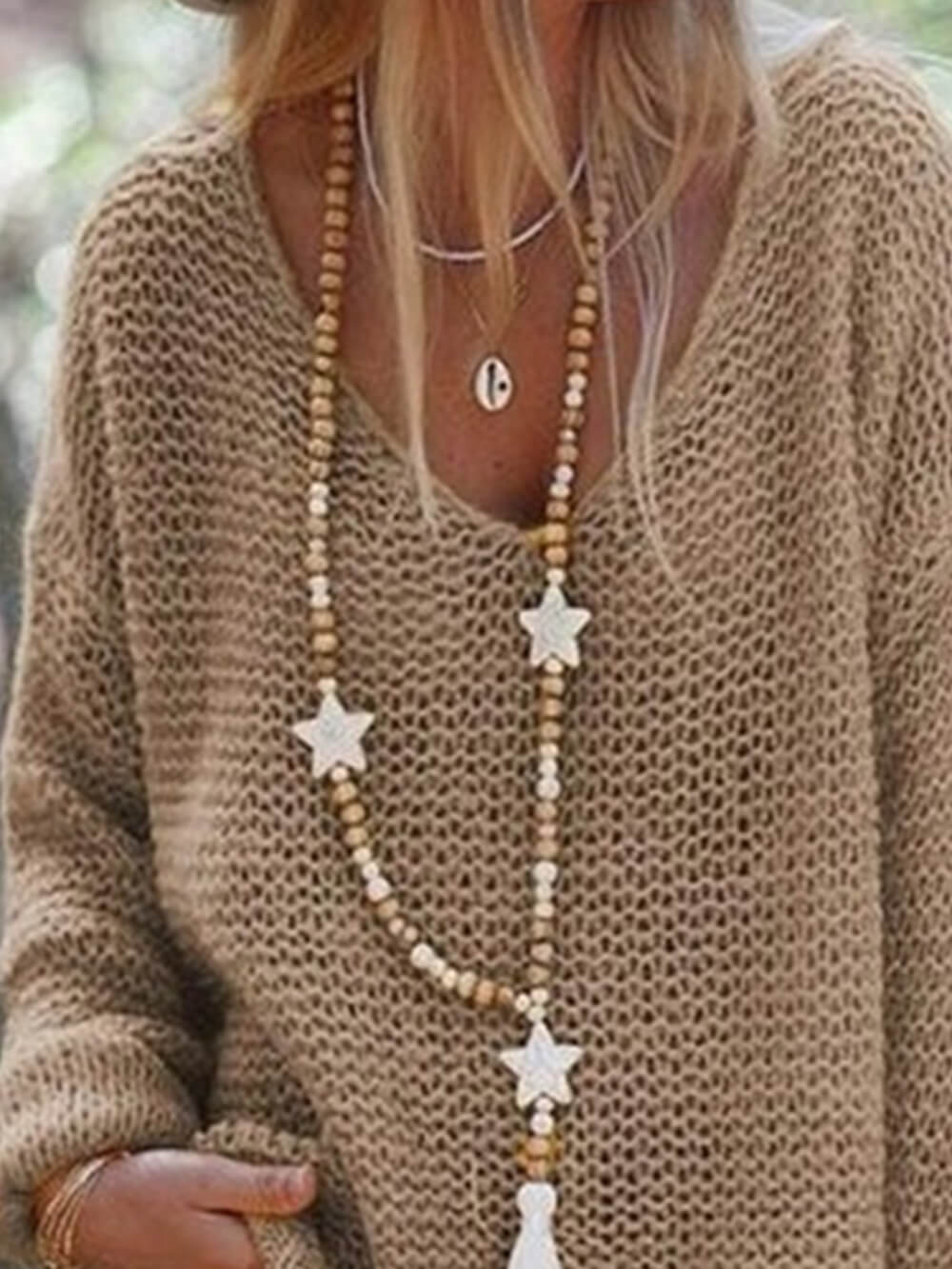V-Ausschnitt Pullover Langarm