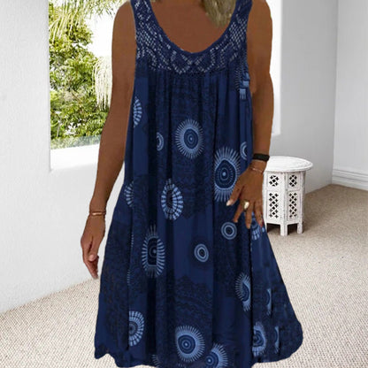 Ärmelloses Damen Sommerkleid Plus-Size
