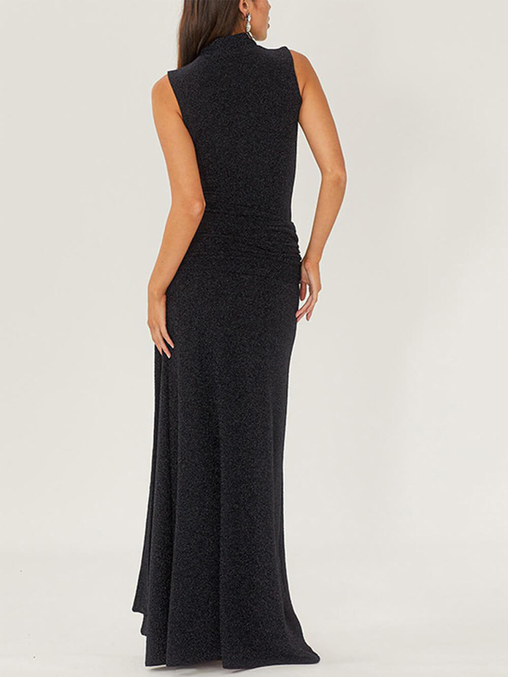 Norvielle Damen Cocktailkleid Elegantes Abendkleid Schwarz - Norvielle