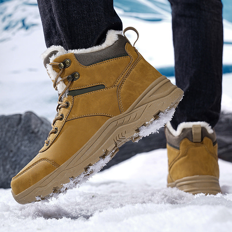 Herren Winterstiefel Warm Isoliert Schwarz - Norvielle