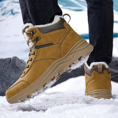 Herren Winterstiefel Warm Isoliert Schwarz - Norvielle