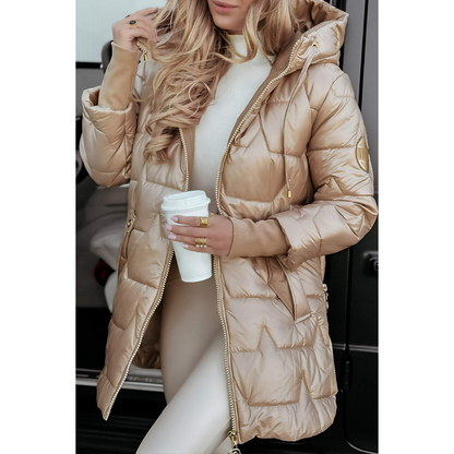 Norvielle Damen Pufferjacke Mit Kapuze