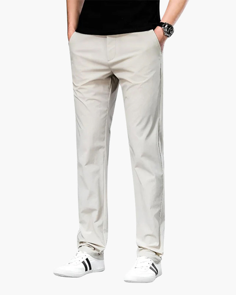 Jaxon Herren Chino-Hose Slim Passform Beige - Norvielle