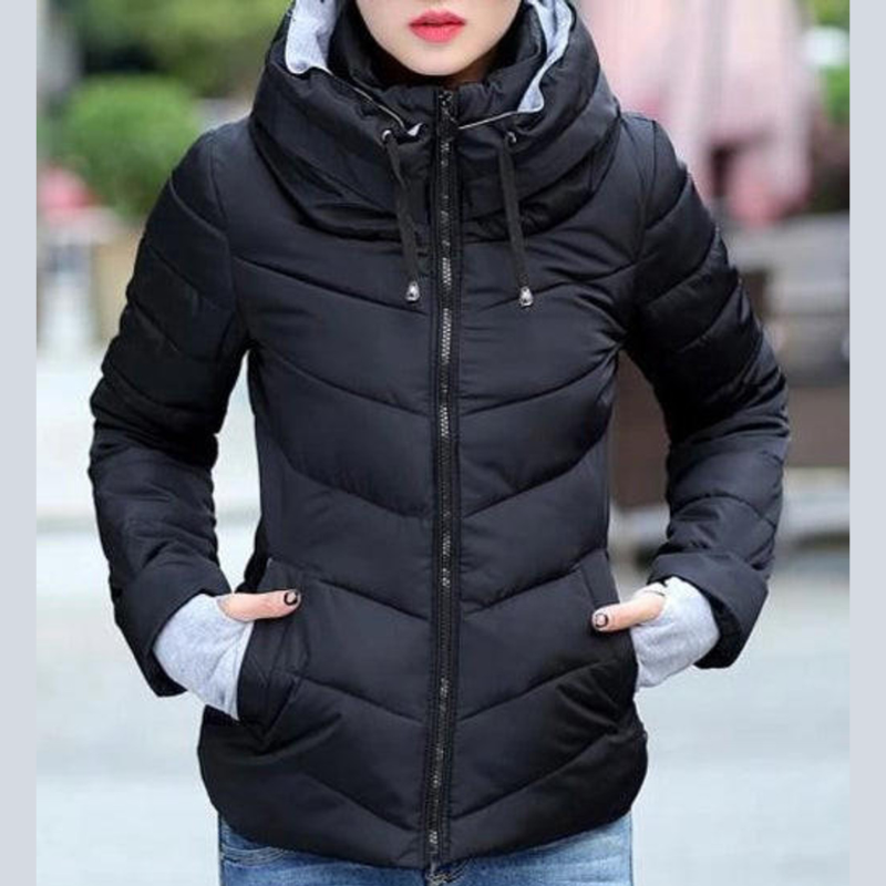 Daunen Steppjacke mit Kapuze Damen
