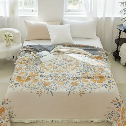 Reversible Blumen-Decke Versailles-Stil - Norvielle