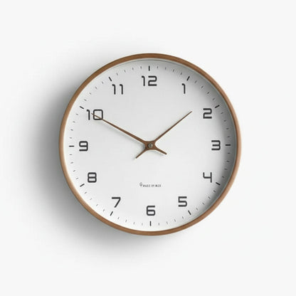 Holz Wanduhr Minimalistisch Lautlos - Norvielle