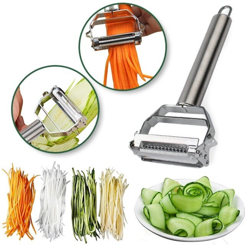 Edelstahl Gemüseschäler Julienne-Schneider Scharf - Norvielle