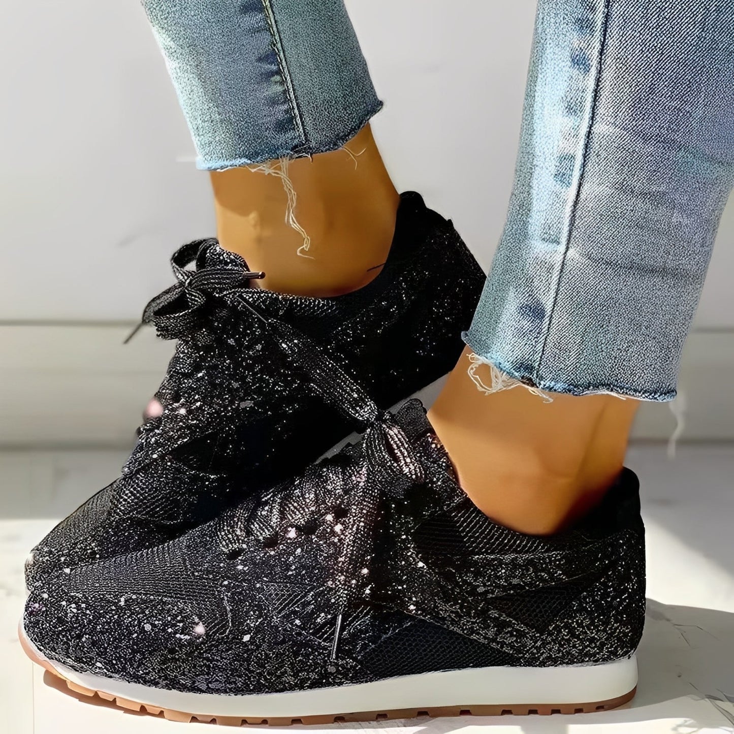 Berley Damen Glitzerschuhe Glitter