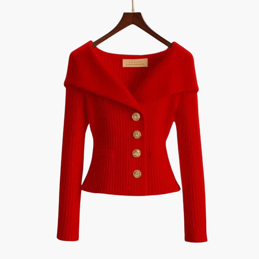 Kenny Herren Cardigan Gerippt Knopfverschluss