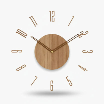Holzwanduhr Minimalistisch Lautlos - Norvielle