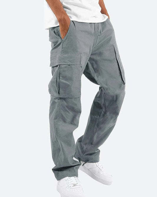 Norvielle Herren Cargo Hose Bequem Leicht Baumwolle - Norvielle